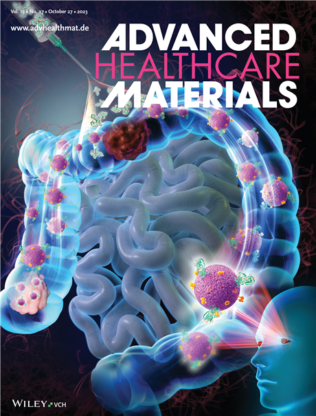  생체재료/생물의학공학 분야 국제학술지‘어드밴스드 헬스케어 메터리얼즈(Advanced Healthcare Materials)’의 10월 27일 표지논문. 출처 한국연구재단
